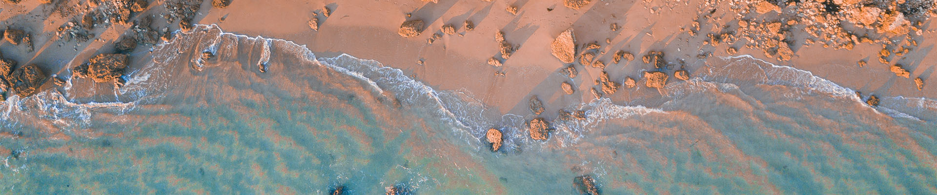 Tide coming in on beach